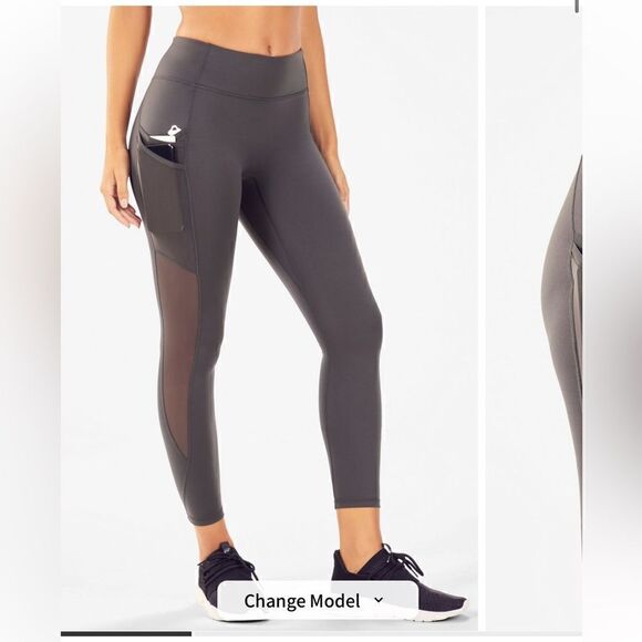 Trinity Motion365® Mid-Rise 7/8 Legging Gray Night shade size medium - Picture 2 of 7